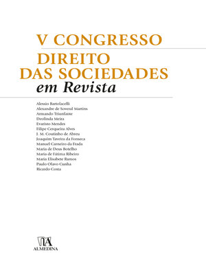 cover image of V Congresso Direito das Sociedades em Revista